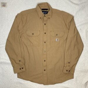 Carhartt Loose Fit Midweight Chambray Long Sleeve Shirt: Size Medium
